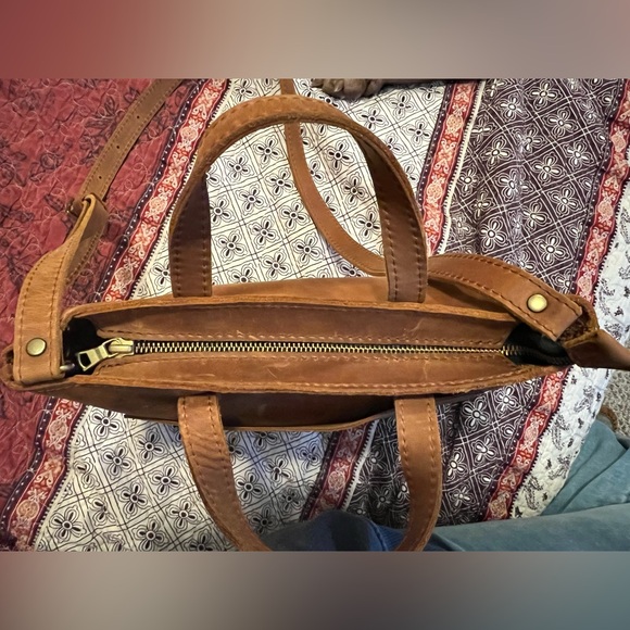 Portland Leather Mini Crossbody Tote - Picture 10 of 15